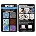 FINCIBO Screen Cleaner 6X Microfiber Sticker with Design for Smartphones, Tablets, iPad, Camera Lens, Computers, Laptop Screens - Set of 6pcs Bohemia Mandalas