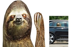 Senksll Sloth Car Window Cling Funny Car Sticker Window Decal for Vehicles Automotive Stickers(for Right Side) (Sloth)