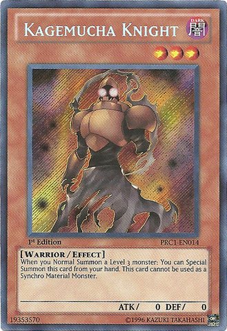 Yu-Gi-Oh! - Kagemucha Knight (PRC1-EN014) - 2012 Premium Tin - 1st Edition - Secret Rare