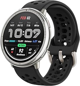 AMAZFIT Active 2 Smart Watch 44mm, AI, Controllo Vocale, GPS e Mappe incluse, Batteria da 10 Giorni, 160+ Modalità Sportive, Resistente allAcqua 5 ATM per Android e iPhone, Nero