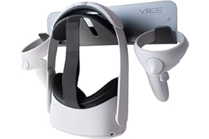VRGE VR Wall Mount Storage Stand Hook - for Meta/Oculus Quest 3/2 - Rift-S - HTC Vive Pro - PS5 VR2 - Valve Index and Mixed Reality Headsets