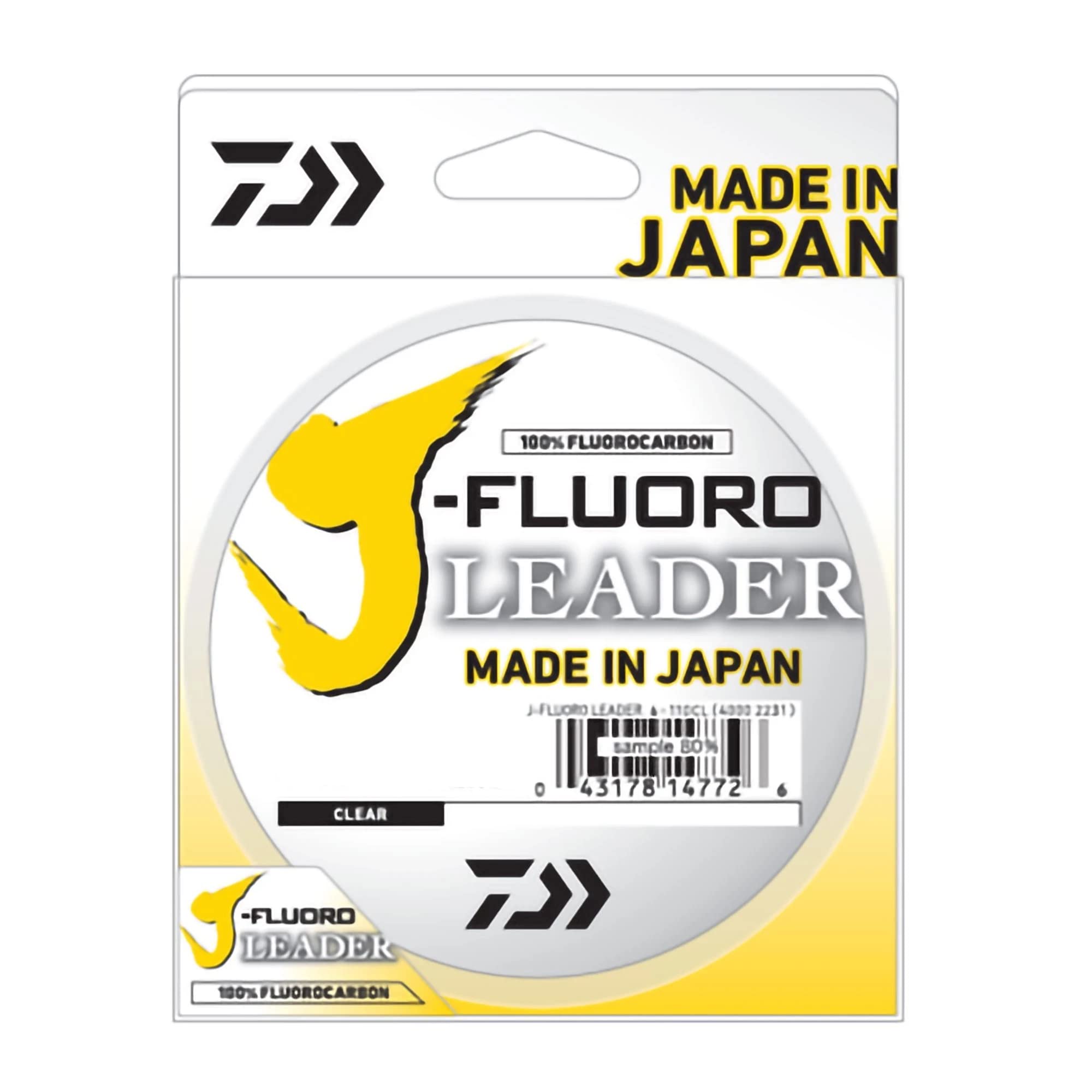 Daiwa J-Fluoro Fluorocarbon Leader - 15lb - 100yds, Multi, One Size