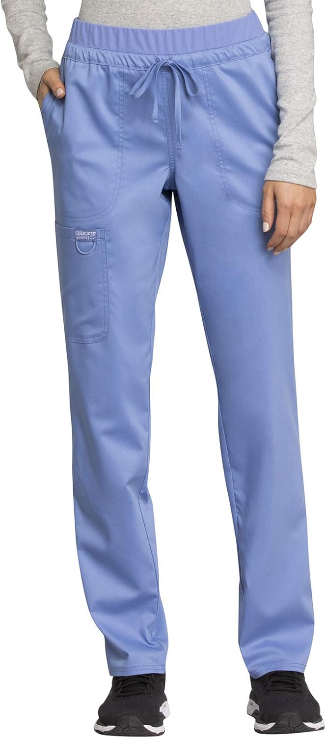 CHEROKEE Workwear WW Revolution Mid Rise Tapered Leg Drawstring Pant WW105