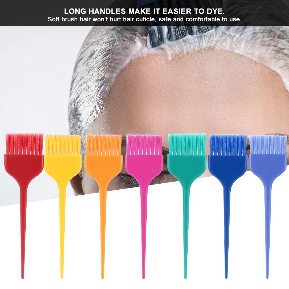 Hair Dye Brush Set, 7Pcs XL Size Professional Hairdressing Tinting Brush Color Applicator for Hair coloring : Beauty