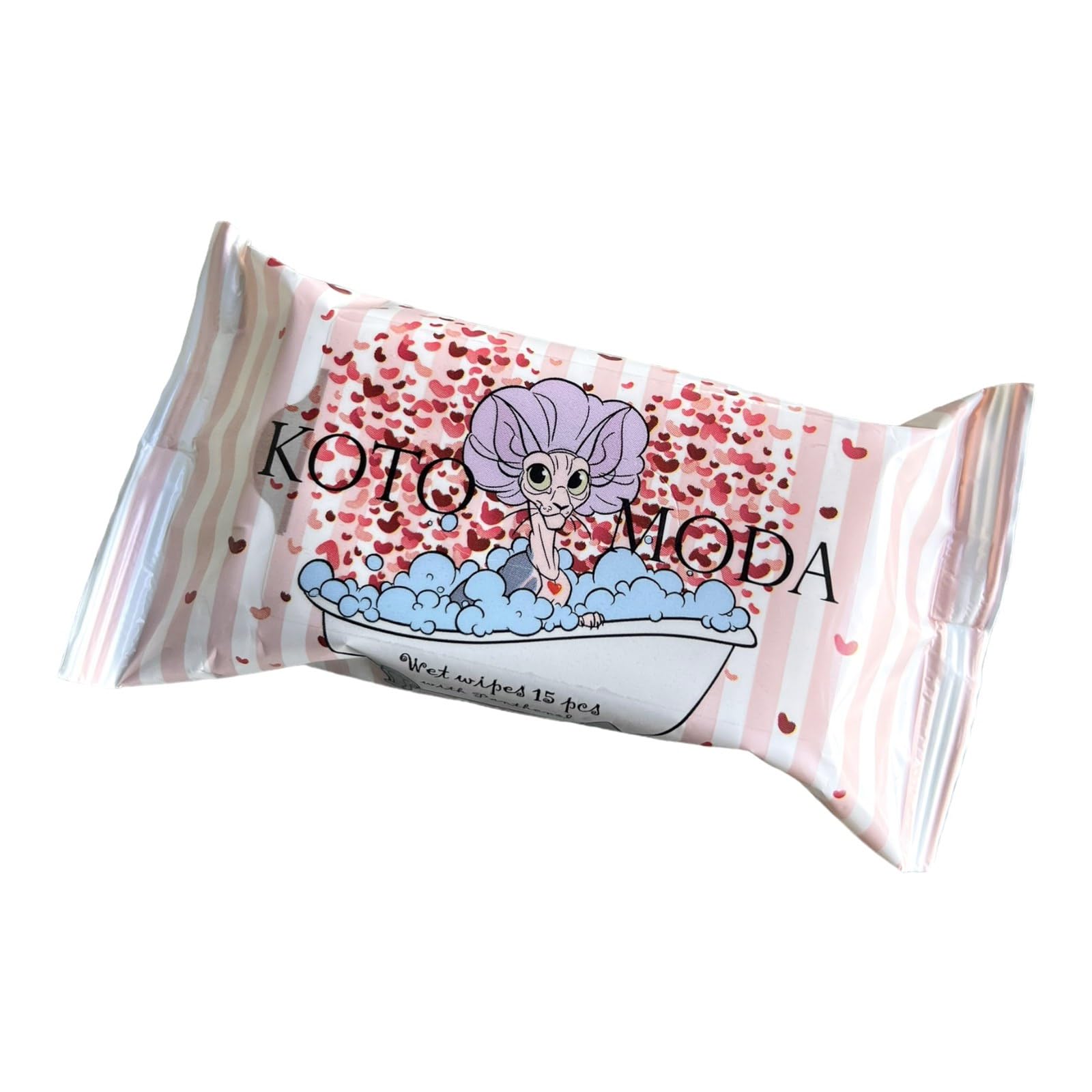 Kotomoda Wet wipes with panthenol for sphynx cat for everyday use (16Pack/240Count)