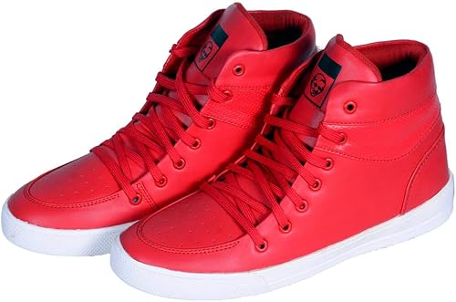 nike red shoes high ankle