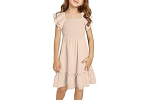 blibean Tween Girls Elegant Ruffle Sleeve Dresses Size 6-15 Years