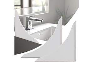 hansengroe 2 Pieces Bathtub Shower Splash Guards, Shower Water Guard for Bathtub Splash Guard Removable, Bathtub Water Splash Guards Corner Guards to Keep Water in Shower Bath