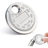 OLLBIT Spark Plug Gapper,Spark Plug Measuring Tool,Scaled from .020" to .100",Zinc Alloy Portable Spark Plug Adjustment Tool,Gap Measuring Tool of Car Accessories (1 Pcs)