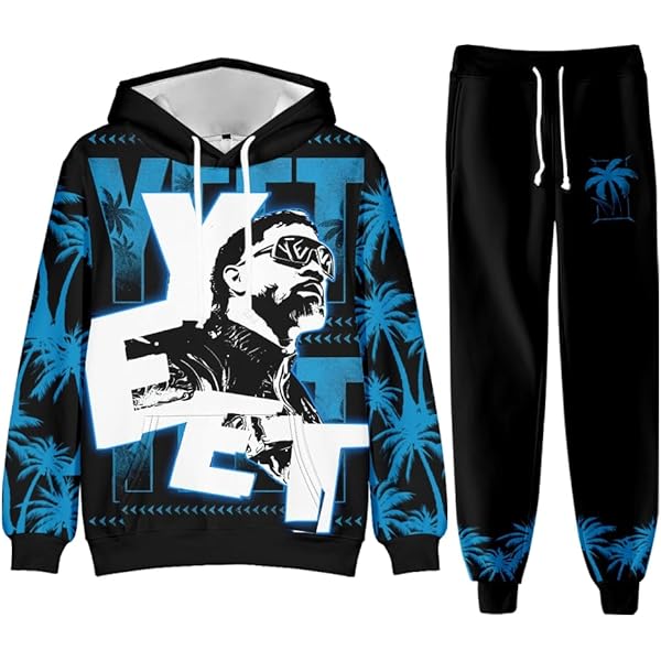 Amazon.com: Jey USO Yeet Cosplay Hoodies Jogger Pants Two Piece