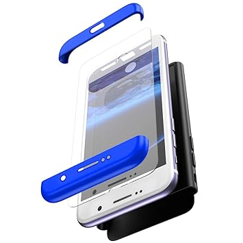 JAWSEU Funda Compatible con Samsung Galaxy S8 Plus 360 Grados ...