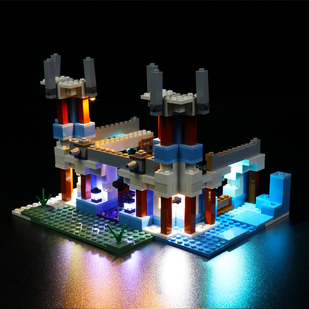 Led Light Set for Lego The Ice Castle, Led Light Kit for Lego 21186 Lego Minecraft The Ice Castle - Not Include Lego Models, Just Light Set