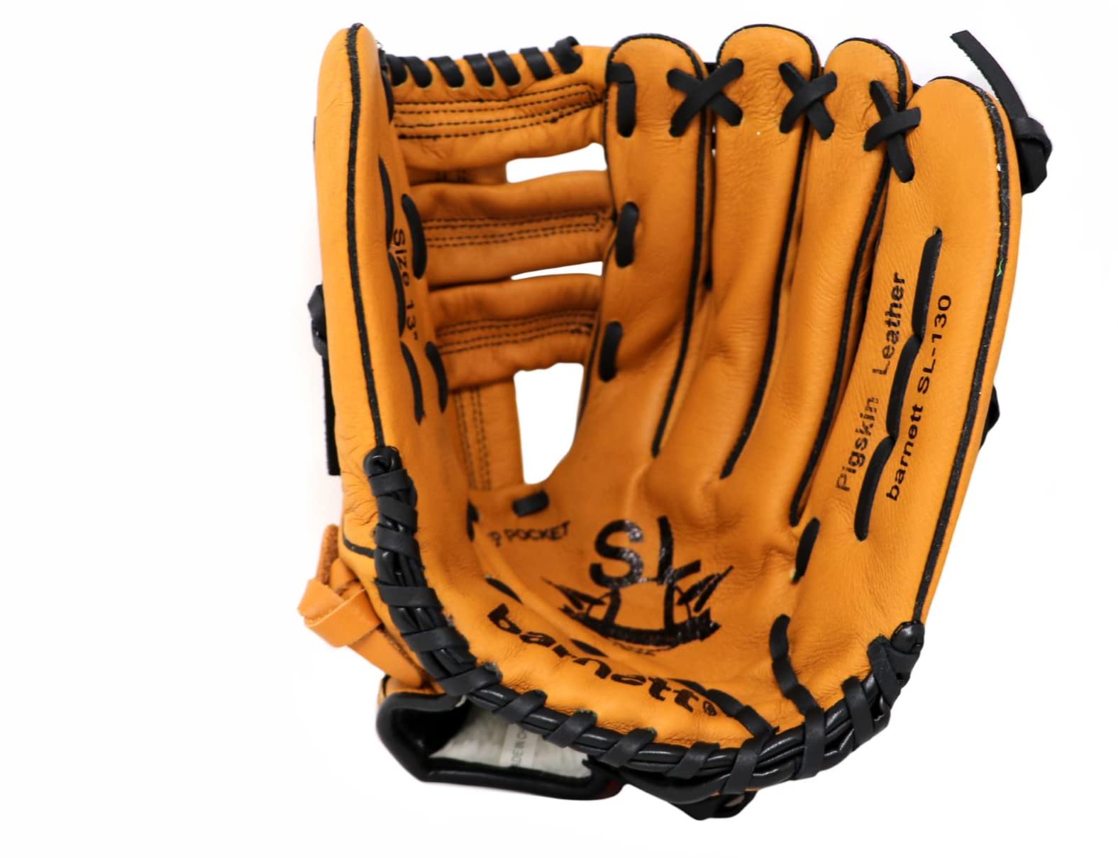 Sl-130 REG (Rechte Hand Wurf) leather baseball glove, outfield size 13'', brown