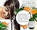 STEP 1: Turmeric - Saw Palmetto Natural Hair Growth Treatment For Hair Loss and Hair Thinning Prevention - Lab Formulated Alopecia and DHT Blocking