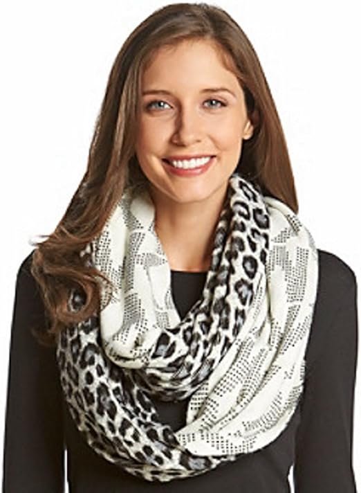 michael kors infinity scarf leopard