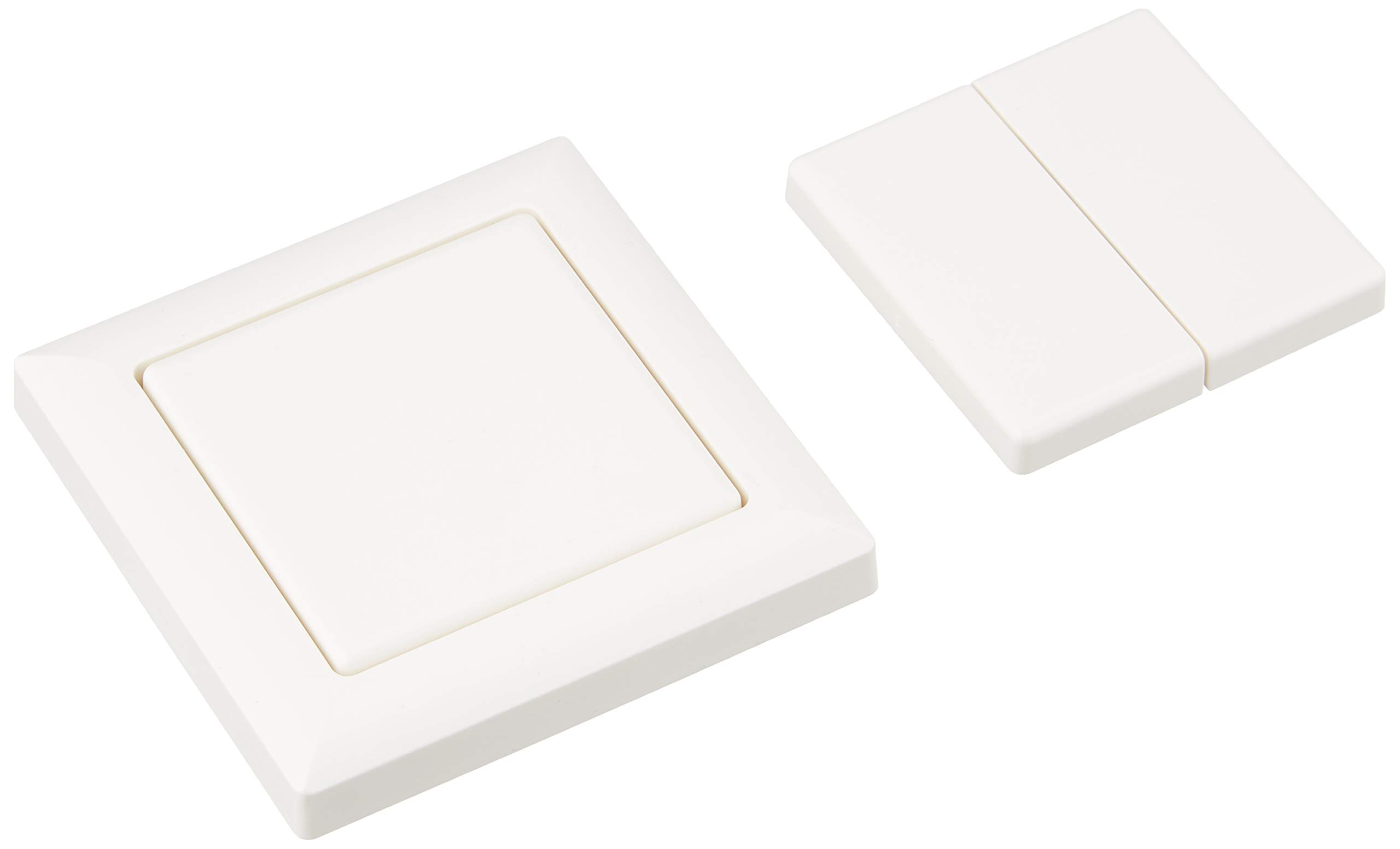 Eltako FT55-WS wireless push button white, battery and leadless, with rocker and Do 0