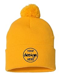 INK STITCH Sp15 Pom Pom Customized Custom Beanies