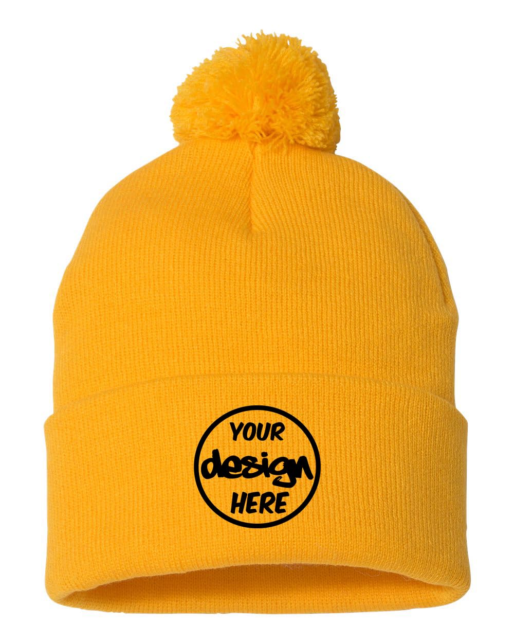 INK STITCH Sp15 Pom Pom Customized Custom Beanies
