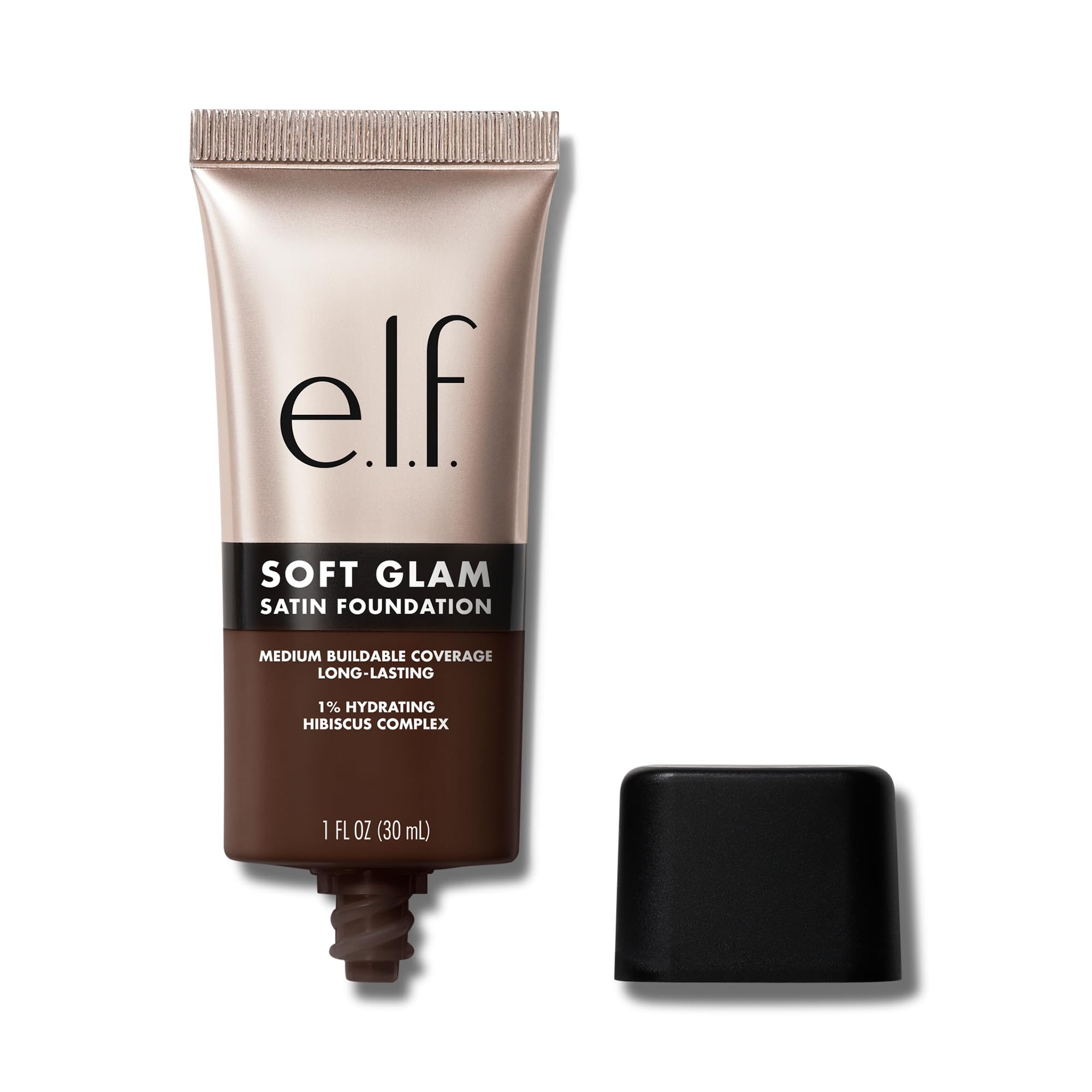 e.l.f. Soft Glam Foundation, Medium Coverage, Long-Lasting & Buildable Foundation For A Smooth, Satin Finish, Vegan & Cruelty-Free, 64 Rich Neutral