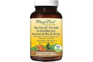 MegaFood Men’s One Daily| Whole Food Based Multivitamin for Men Over 40| Iron-Free, with Vitamin C, E, Zinc, Vitamin B12| Men
