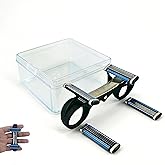 2026 New Version Bald Head Shaver for Men - Double Blade Ergonomic Manual Razor Kit with Spare Blades &amp; Protective Travel Case