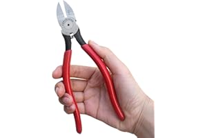 TOOLEAGUE Wire Flush Cutters, 7-Inch Side Cutter Clippers,C-RV Ultra Sharp Flush Cut Pliers, Heavy Duty Wire Cutters for Craf