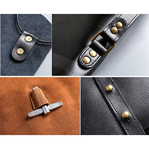 Hand Made Drum Stick Bag,Genuine Leather Leather & Brass Drumstick Bag,Cowhide Drumstick Case (Brown) - Thumbnail 4