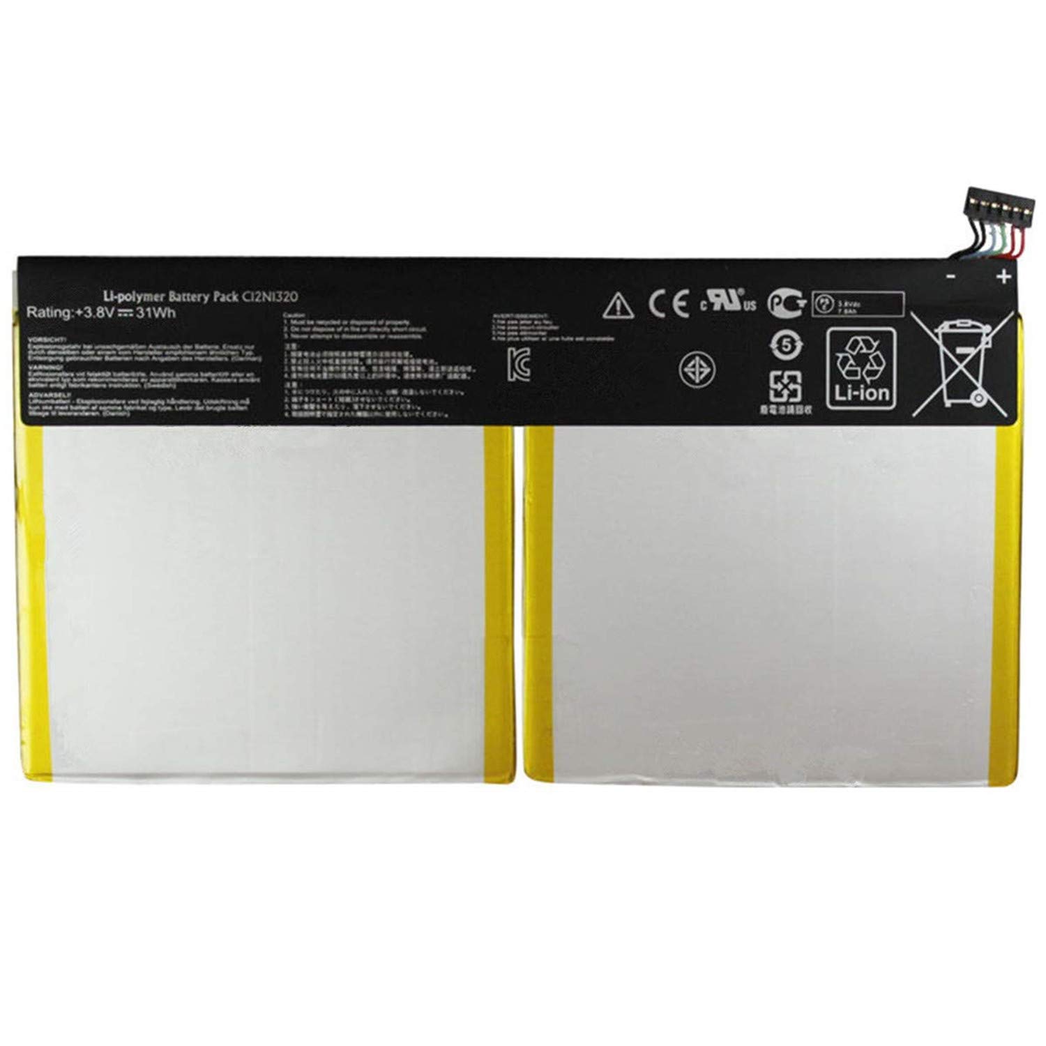 C12N1320 0B200-00720300 Tablet Battery Replacement for ASUS Transformer Book T100 T100T T100TA T100TA-C1 GR T100TAL T100TAF T100TAM Series 10.1" Tablet PC 2in1 Notebook Convertible (3.8V 31wh)