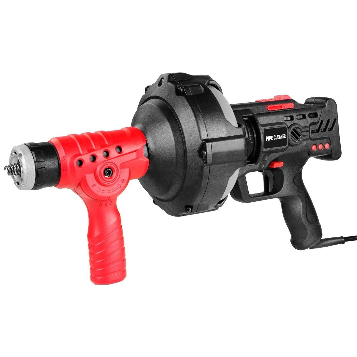 XtremepowerUS 25 ft Handheld Portable Drain Auger Corded Operated Snake