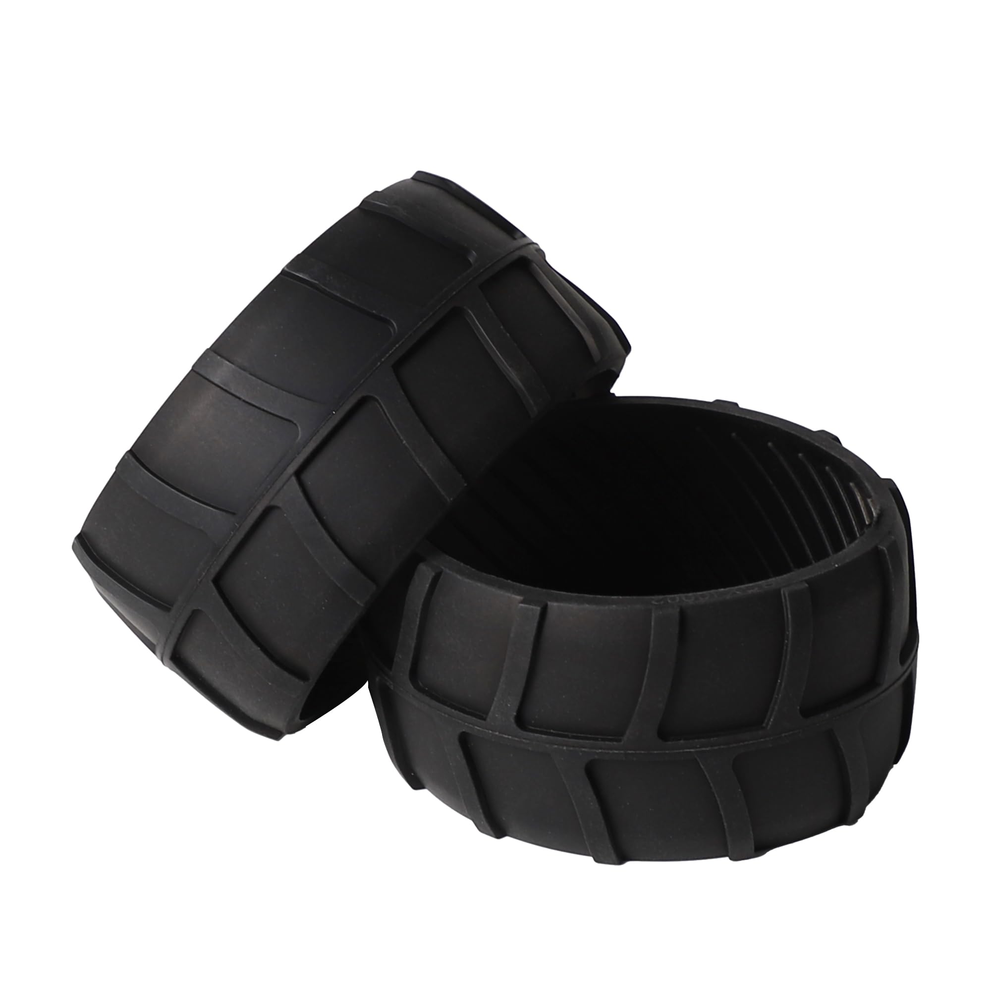 stonenect 2Pcs Rubber Wheel Protector Protection Raiser Cover Compatible with Worx Landroid Robotic Lawnmower Front Wheel Robot S300 WR130E, M500 WR141E, M500 Plus WR165E, M700 WR142E, M1000 WR143E