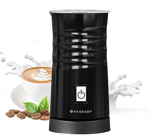 Huogary Electric Milk Frother and Steamer with Hot and Cold Foam