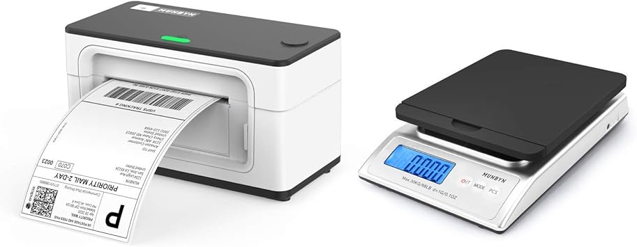 shipping scale with label printer
