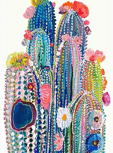 QGHZSCS Paint by Numbers Digital Painting Abstract DIY Mushroom Cartoon Flower Painting Ancient Home Decor A5(40X50Cm Frameless)