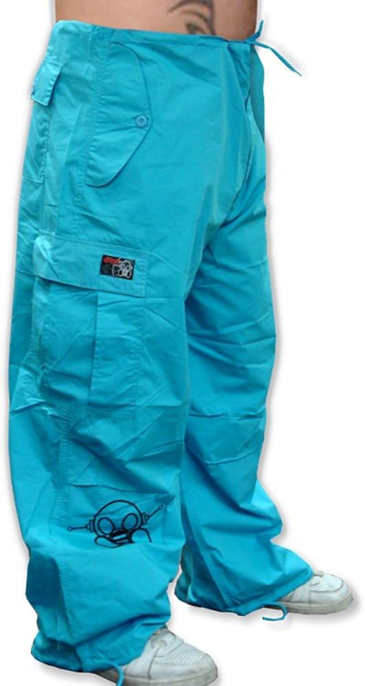 Ghast Unisex Cargo Drawstring Rave Dance Pants: Clothing