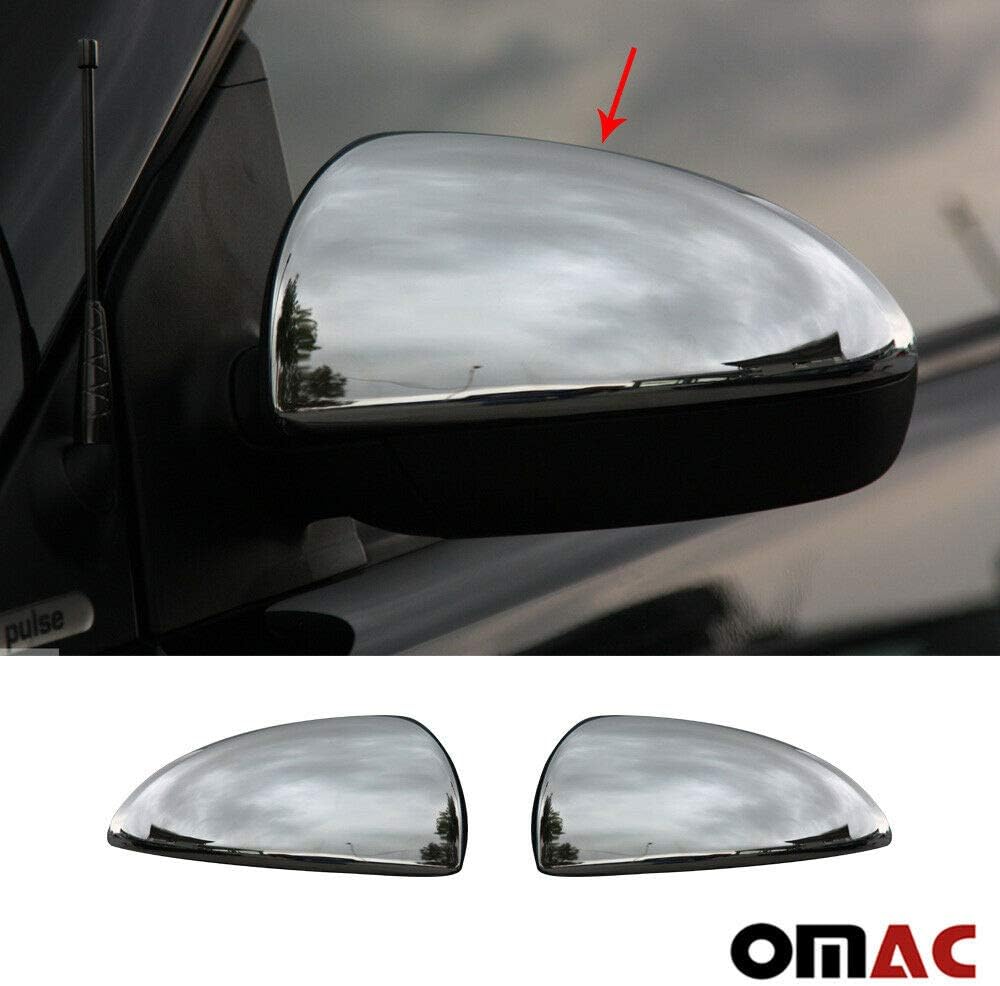 Recro Garage SMART FORTWO CHROME MIRROR COVER TRIM SET STAINLESS STEEL