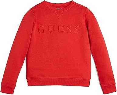 red guess sweatshirt