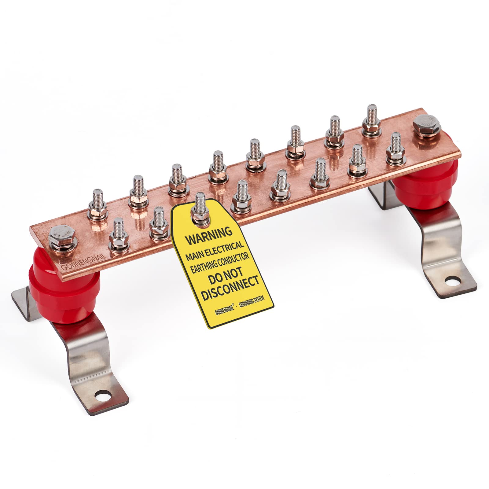 GOUNENGNAIL- 10" Copper Ground Bar Kit,900A