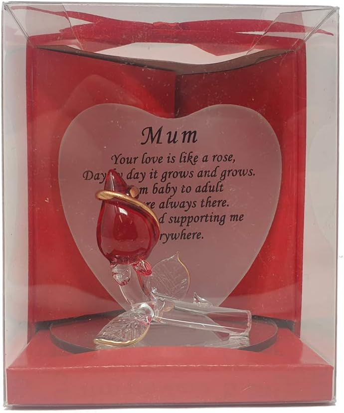 OnlineStreet Mum Gift Glass Plaque Ideas for Mummy Mom Mother Birthday Anniversary Mothers day Christmas Xmas Presents