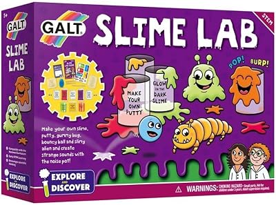 Galt Slime Lab Explore and Discover STEM Kit for Kids 7 Experiments