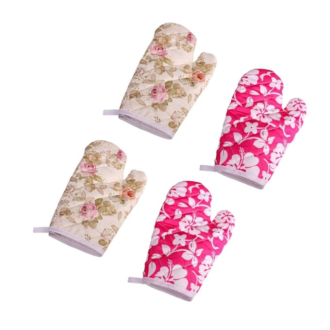 UPKOCH 4pcs Guantes de Horno Resistentes al Calor Guantes de ...