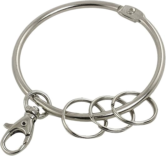 Amazon Co Jp Uxcell キーリング クラスプ 大きいリング コネクター クランプ シルバートーン 3個入 ジュエリー