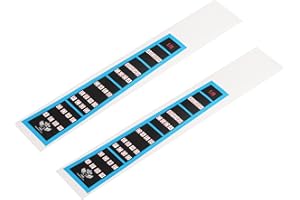 MECCANIXITY 1/8 Violin Finger Guide Violin Fingerboard Stickers Fretboard Guide Labels Markers Black for 1/8 Violins Practice