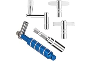 MOONBACK Drum Key Drill Bit Drum Tuning Key Standard Drum Tuning Key Wrench Drum Key Percussion Tunner Tool for Acoustic and Electronic Drums 5Pcs