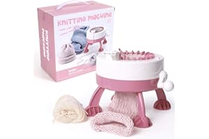 Knitting Machine, 22 Needles Smart Weaving Loom Round Knitting Machines, Knitting Board Rotating Double Knit Loom for Sock/Ha