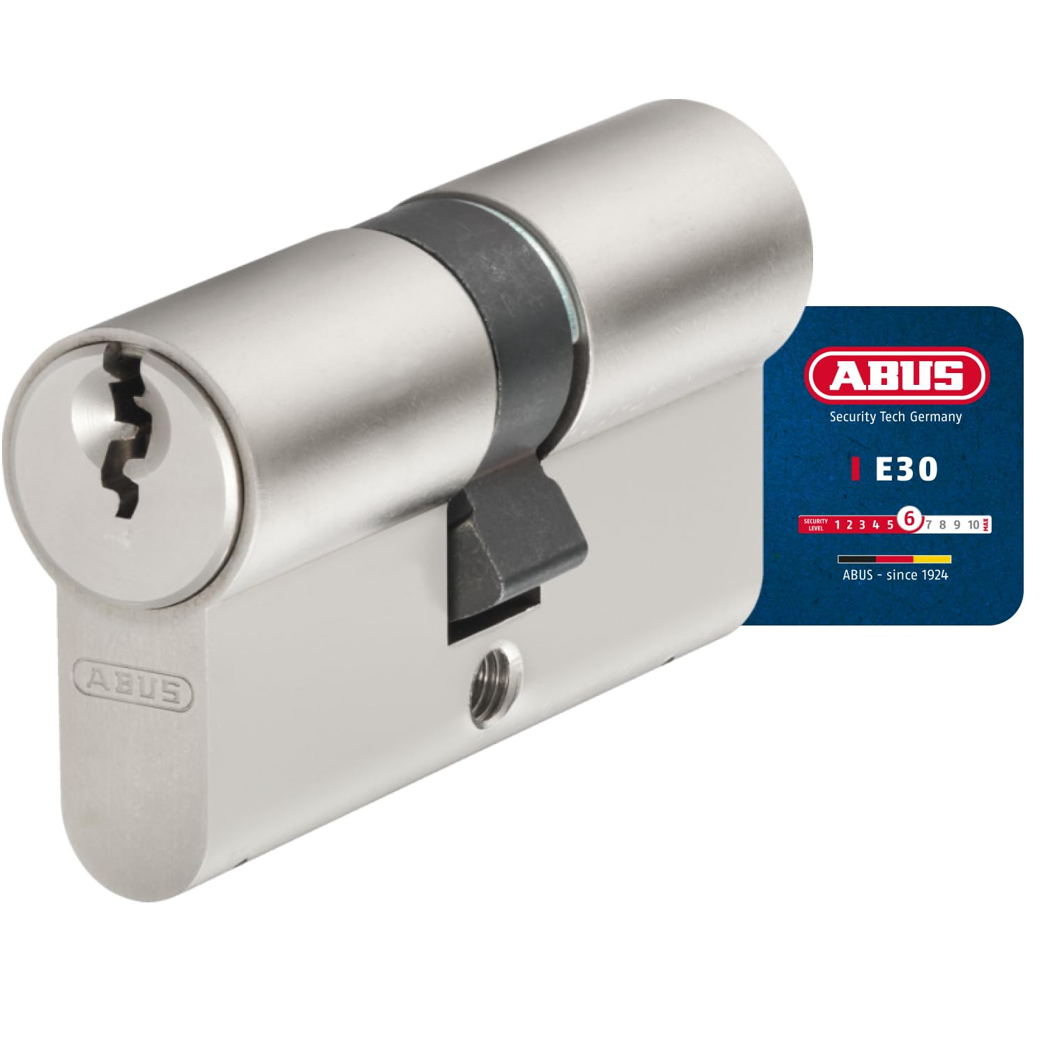 ABUS E30NP 30/60 Profile Cylinder Lock with Emergency and Danger Function Including 5 Keys ABUS Security Level 6