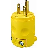 Leviton 620PV 20 Amp, 250 Volt, Plug, Grounding (Yellow)