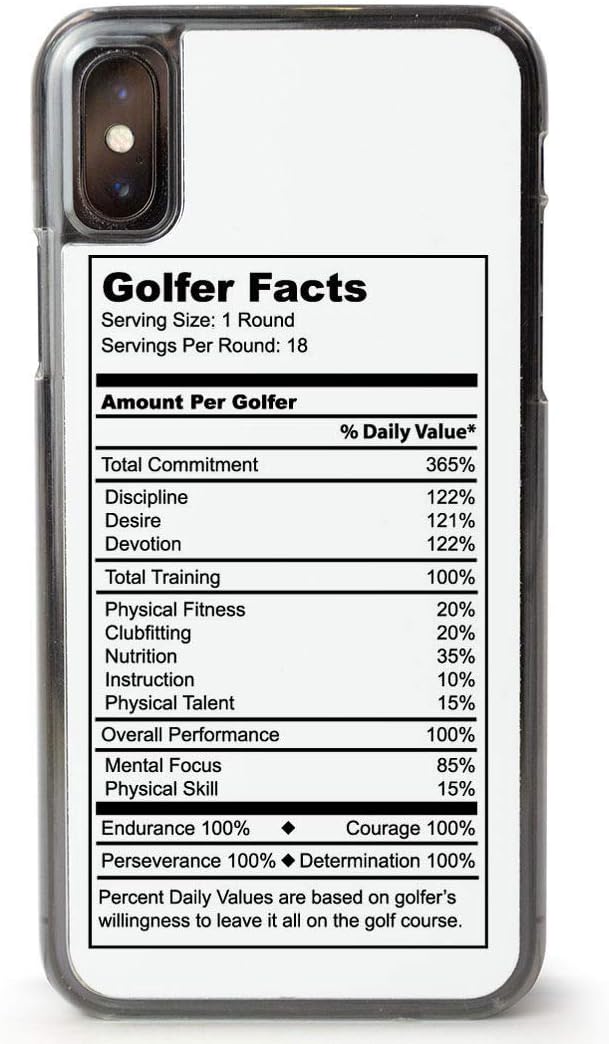 Golf iPhone X Case | Golfer Facts | White