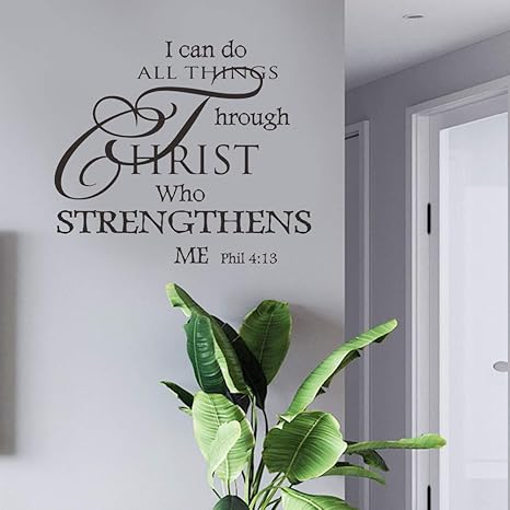 bible verses wall decor vinyl scripture wall quotes for living room i can do all things bible verse sticker for bedroom classroom playroom