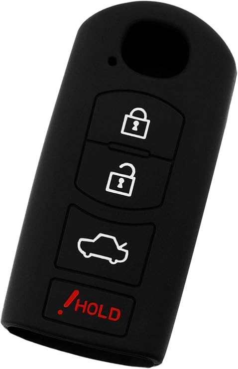 Key Fob Cover for 2017-2018 Toyota Yaris iA Remote Case Rubber Skin Jacket