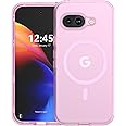 ANNSD for Google Pixel 9A Case, Magnetic Shockproof Cover, 3 Layer Rugged Durable Case for Pixel 9A (Pink)